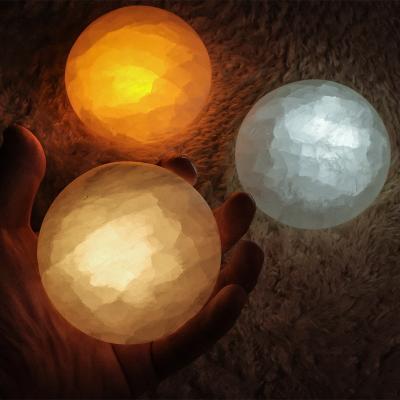 China Modern Trend Lighting Led Ore Color Moon Bedside Table Lamp Clap Sensor Night Light For Bedroom for sale