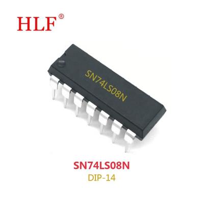 China New original high quality SN74LS08N SN74LS08 74LS08 DIP14 HLF IC (electronic components) SN74LS08N SN74LS08 74LS08 for sale