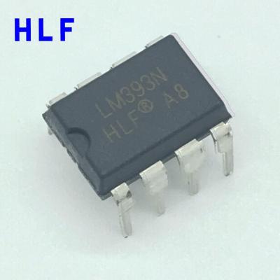 China New original high quality LM393 DIP8 HLF IC (electronic components) LM393 for sale