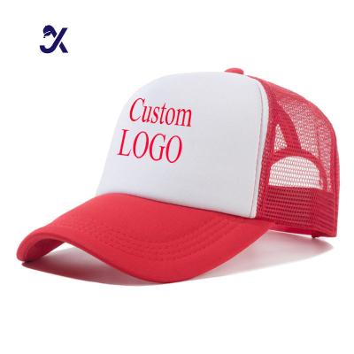 China COMMON JX High Quality Wholesale Classic Custom Design Your Own Embroidery Logo 5 Panel Gorras Mesh Trucker Caps Hats Mens for sale