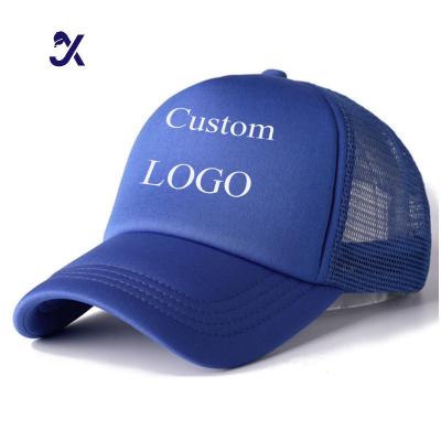 China COMMON JX Fashion Mens Stylish Trucker Caps Embroidery Logo Fitted Unisex Trucker Sports Cap Hats for sale