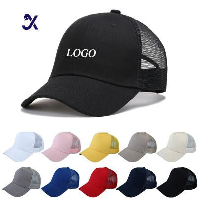 China COMMON JX Promotional Top Quality Unisex Custom Breathable Hat And Trucker Mesh Cap for sale