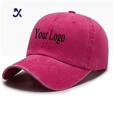 China COMMON JX Wholesale Stock Dad Caps Hats The Hat Depot 100% Cotton Pigment Dyed Low Profile Dad Hat Six Panel Cap for sale