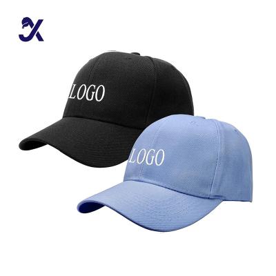 China COMMON JX Sport Hat Baseball Caps Embroidery 6 Panels Panels 100% Polyester 3D Embroidery Flat Brim Baseball Cap for sale