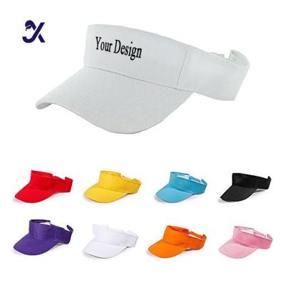 China Striped JX Wholesale Sun Cap Summer Men Women Washed Distressed Running Sun Visor Hats for sale