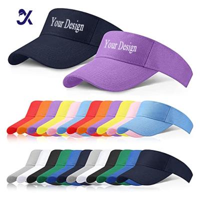 China Striped JX Wholesale Custom High Quality Embroidery Logo Golf Gorras Men Women Beach Cap Sport Sun Visor Hat for sale