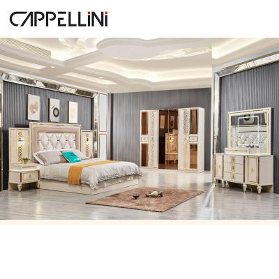 China Cabrini Turkish Bedroom Furniture Set Durable MDF Modern Bedroom Furniture for sale