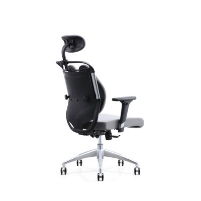 중국 PU Leather Modern Ergonomic Chair Aluminum Alloy Base Folding Office Chairs 판매용