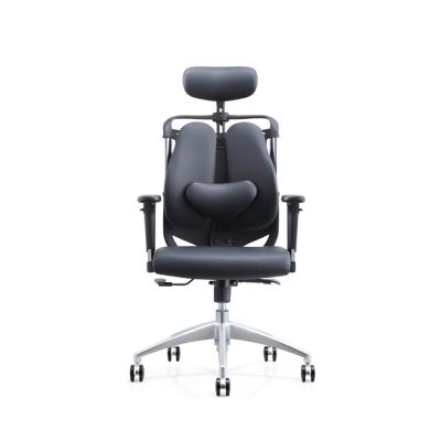 중국 3D Back Office Leather Ergonomic Chair Swivel Adjustable With Footrest Saddle 판매용