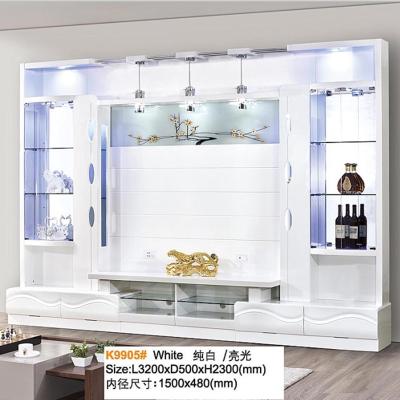 China Woonkamer Moderne tv-standaards Bunnings Deuren Bifold Boekenplank MDF Board Franse tv-kast Te koop