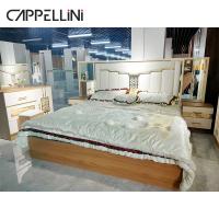 中国 贅沢な現代Size王デザイナー寝室の家具木MDF PUの革材料 販売のため