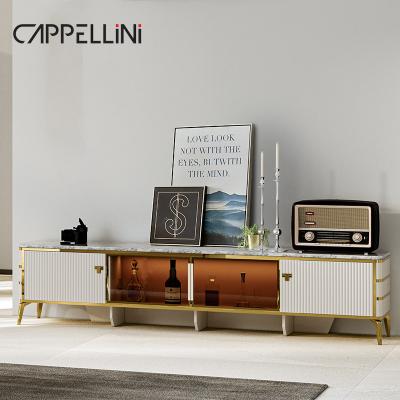 Cina Scandinavo Moderno Armadio TV in Legno Bianco Alloggiamento Arredamento Soggiorno Arredamento Luxury TV in Legno Stand Con Set Tavolo Da Caffè in vendita