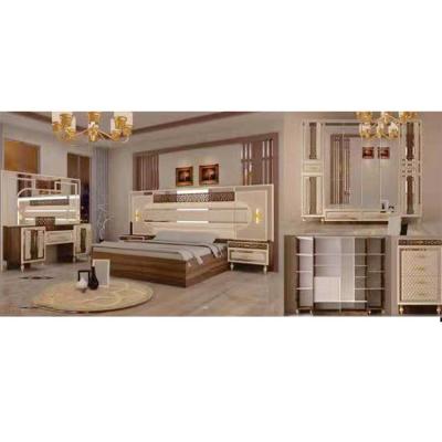 China Granite Top Case Home Hotel Bedroom Sets Furniture Mirrored Headboard Bed for sale