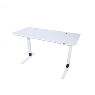 China Single Motor Lifting White Multi Functional Desk Inner Length 63cm for sale