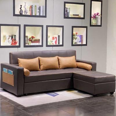 Cina Legno solido Sofa Bed With Chaise dell'unità di elaborazione di legno sezionale di Cappellini 2.2m in vendita