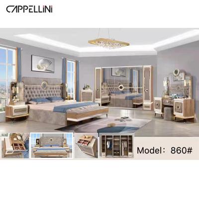 China Factory king size bedroom sets wood home furniture luxury bedroom furniture set for home for sale