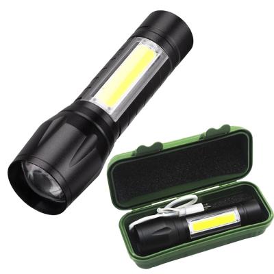 China Portable Rechargeable Emergency Zoom LED Flashlight XPE Flashlight Torch Lantern 3 