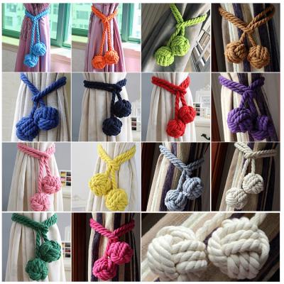 China China Supply Two Balls Low Price Casual Curtain Hurdle Curtain Tiebacks for sale