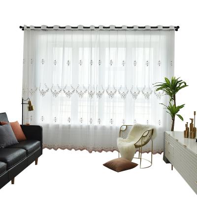 China Living Room Simple White Curtains Of Translucent Gauze Curtain Screens With Yarn Home For Living Room Custom Shower Curtain for sale