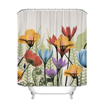 China Hot Sale Modern Luxury Living Room Window Curtain Polyester Shower Curtain Custom Made Shower for sale