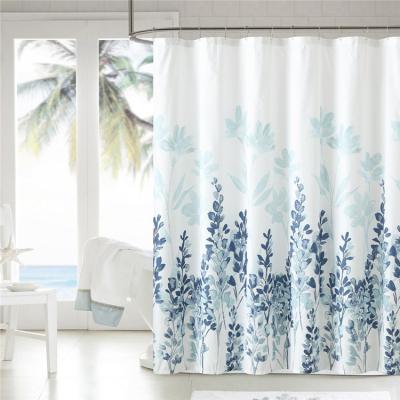 China Direct Selling Modern Ready Made Bathroom Factory Digital Printing Shower Curtain for sale