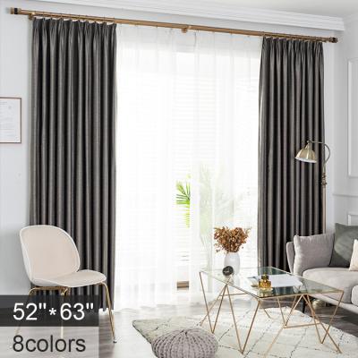 China Blackout ZHONGHUA Shaoxing Popular Cashmere Window 52*63 Bedroom Curtains For Blackout for sale