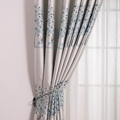 China Translucdus ZhongHua luxury flower style jacquard designs fabric curtain for living room for sale