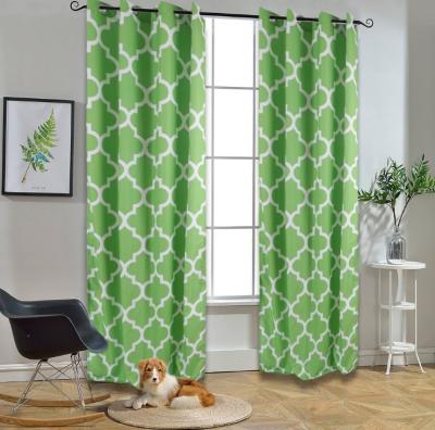 China Customizable Blackout Blackout Shaoxing Textile Curtains Black Printing Curtains for sale