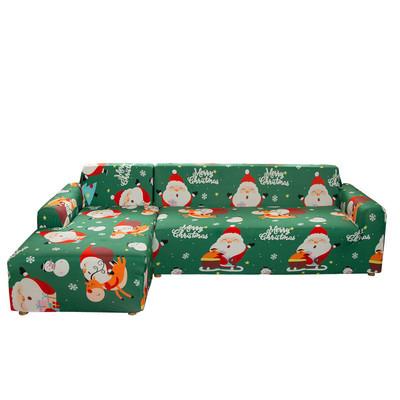 China CLASSIC Universal Elastic Fabric Christmas Patterns Full Non-slip Cushion Covers Water Resistant 3 Set Printed Sofa Cover Stretch for sale