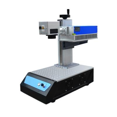 China Latest Technology 3D Color Mini Portable Fiber Desktop Laser Marking Machine for sale