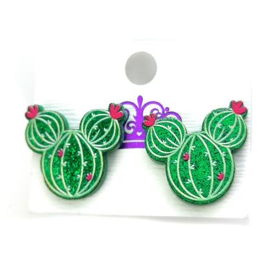 China Cute GDS223 Best Selling Promotion women's Watermelon UV Print Cute Mouse Fruit Acrylic stud Earrings for sale