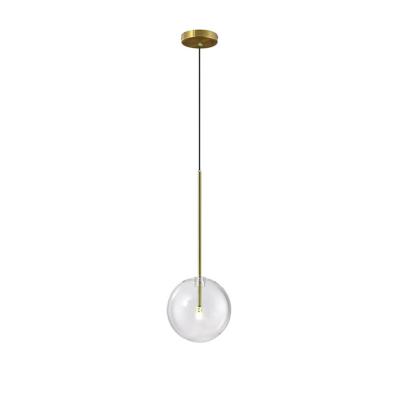 China Simple Design Modern Modern Clear Glass Pendant Lights For Dining Room Kitchen Lamp Chandeliers Hanging Restaurant for sale