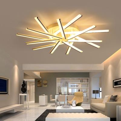 China Wholesaler Remote Control Minimalist LED Ceiling Light Nordic Modern Nordic Modern Apartment Led Flush Ceiling Lamps for sale