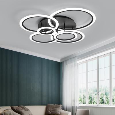 China Modern Design Outdoor Mounted Dimmable Round Led Indoor Ceiling Lamp Living Room Bedroom Light Fixture for sale