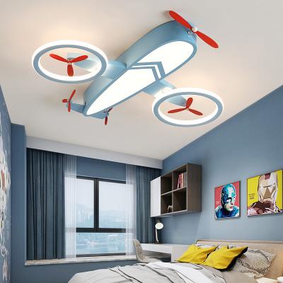 China Modern Cartoon Outdoor Mounted Creative Aircraft Lights Led Children Bedroom Ceiling Lights Lamp For Eye Protection for sale