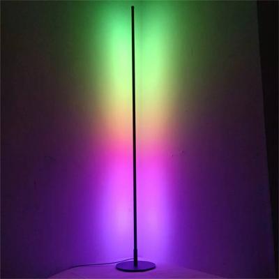 China Dimmable Corner Floor Lamp RGB LED Floor Lamp Modern Home Colorful Floor Standing Decoration Indoor Lighting Lamps For Living Room for sale