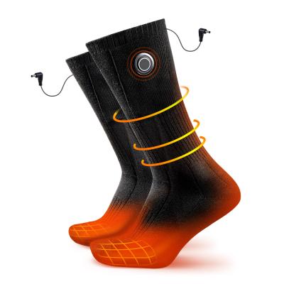 China QUICK DRY Unisex Thermal Self Heating Socks Rechargeable Winters Battery Electric Heated Socks for sale