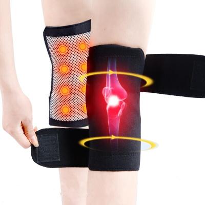 China Breathable Adjustable Elasticity Knee Brace Wrap Graphene Tourmaline Heated Pad Self Heated Knee Support Pads for sale