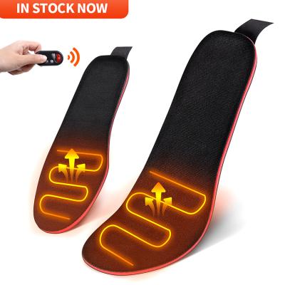 China Wholesale Soft Comfortable Bulk Spot Electric Rechargeable Heating Insoles Usb Heated Shoe Insoles With Outside for sale