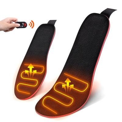 China Amazon Usb Rechargeable Graphene Soft Comfortable Custom Electric Battery Heated Insoles For Shoes Heating for sale