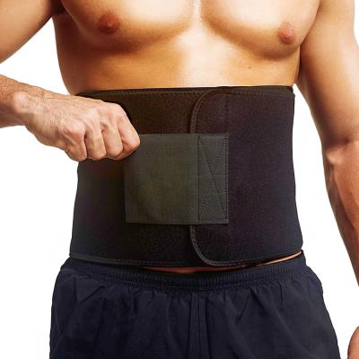 China Lumbar Support Pad Customized Label Sweated Tummy Waist Trimmer Waist Trainer Slimming Belt For Slim Gym Men Women Sweats for sale