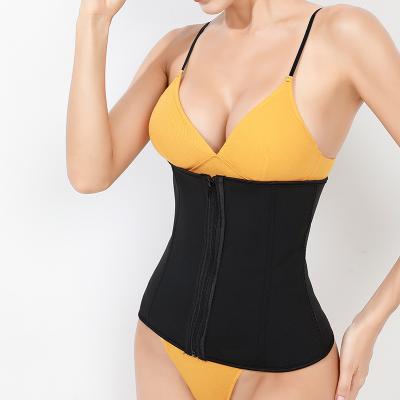 China Antibacterial Short Chest Corset Women Mermaid Sauna Neoprene Sweat Slimming Waist Trainer With Hooks And Zipper for sale