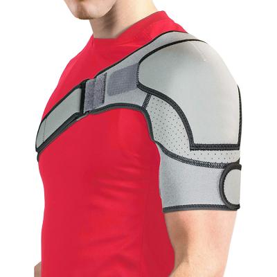 China Adjustable Elasticity Breathable Adjustable Sports Neoprene Shoulder Compression Bandage Support Brace Pad for sale