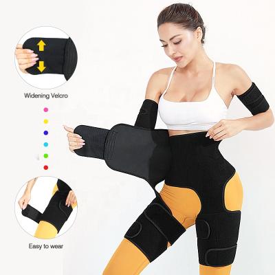 China Women Antibacterial Seamless Arm Neoprene Waist Trainer Butt Lift Sweat Shaper Slimmer Leggings Lose Fat for sale