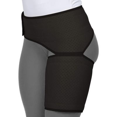 China Adjustable Fit Elastic Bandage Thigh Compression Sleeve Sweat Band Protection for sale