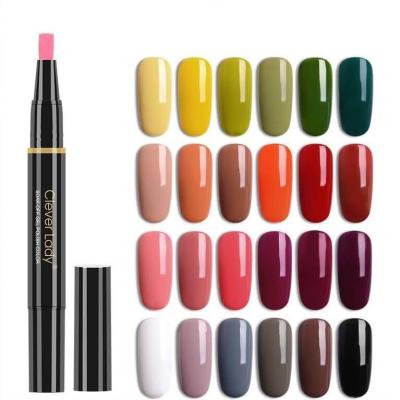 China Custom Logo UV Gel Nail Polish Pen , One Step Nail Polish Pen for sale