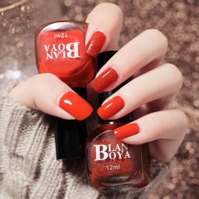 China 10 Colors Permeable 12ml Non Toxic Peel Off Nail Polish for sale