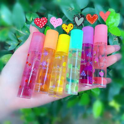 China Hot Stamping Logo Longlasting 6 Colors Fruit Lip Gloss for sale