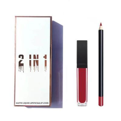 China Private Label Waterproof Matte 2 In 1 Lip Gloss for sale