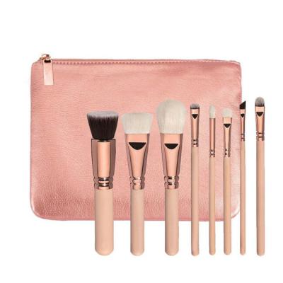 China Pink Synthetic Makeup Brushes Set , SGS Cosmetic Makeup Brush Set for sale